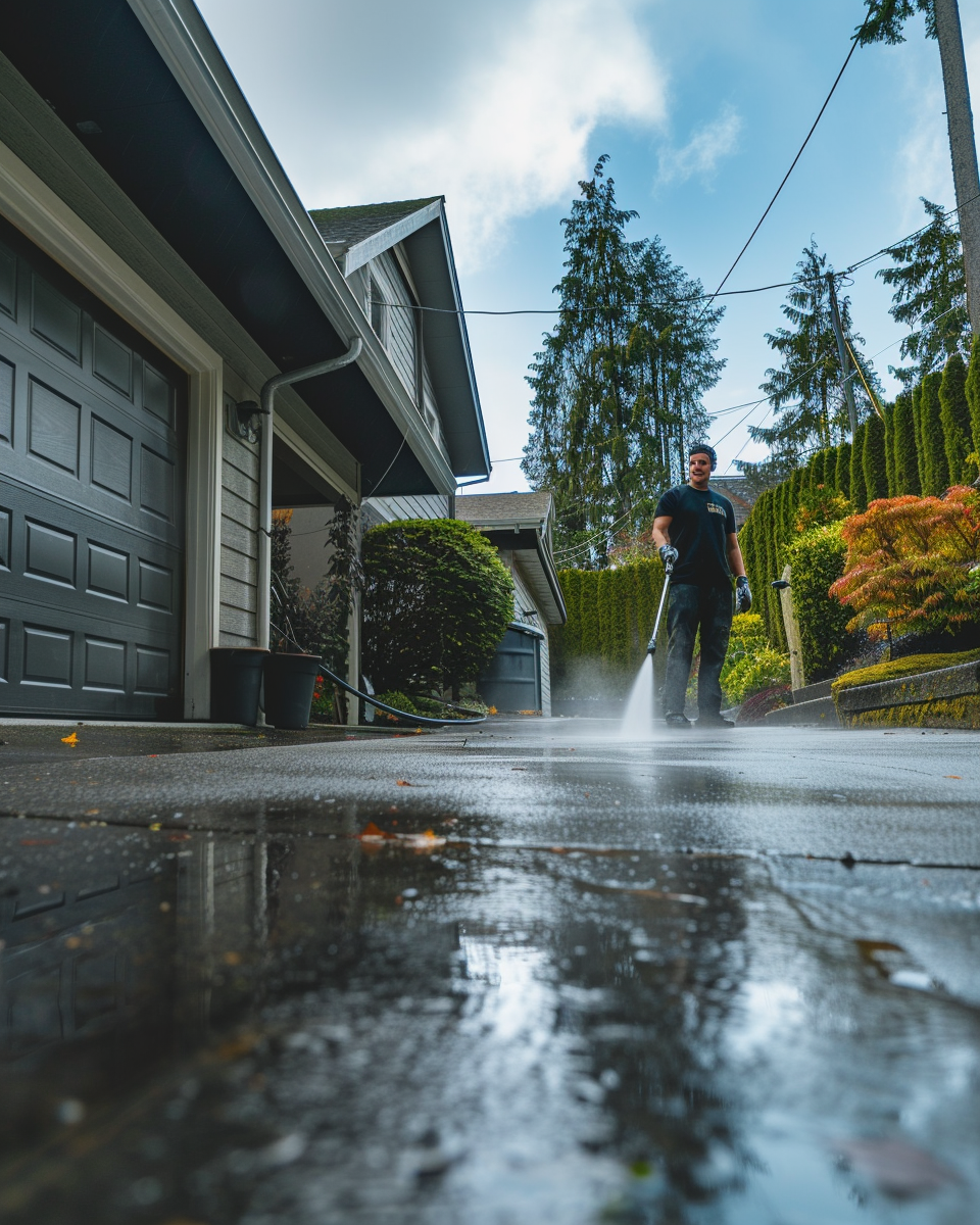 Powerful pressure washing